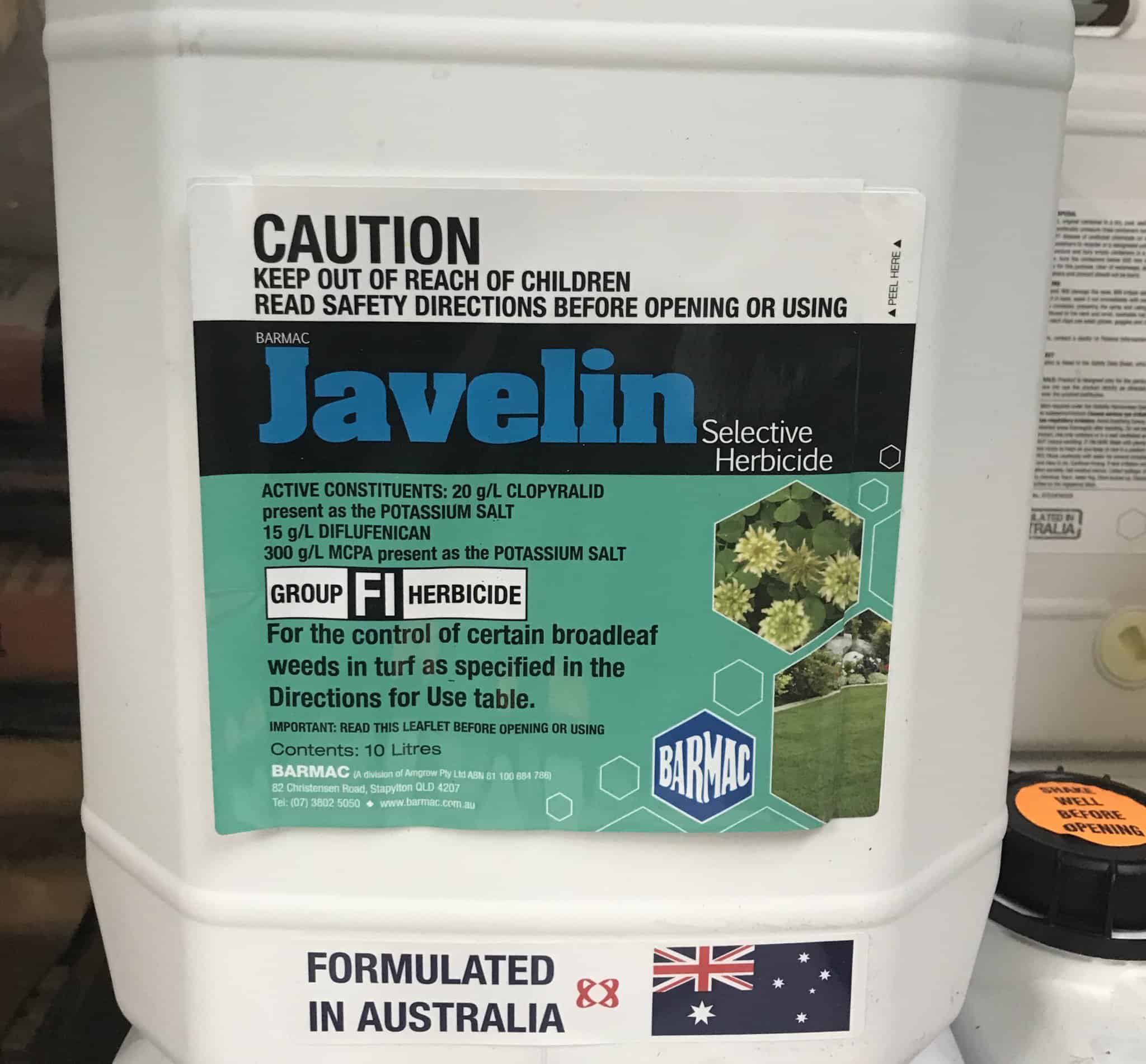 Javelin 10 Litre Buffalo Safe Broad Leaf Herbicide Lawn Addicts