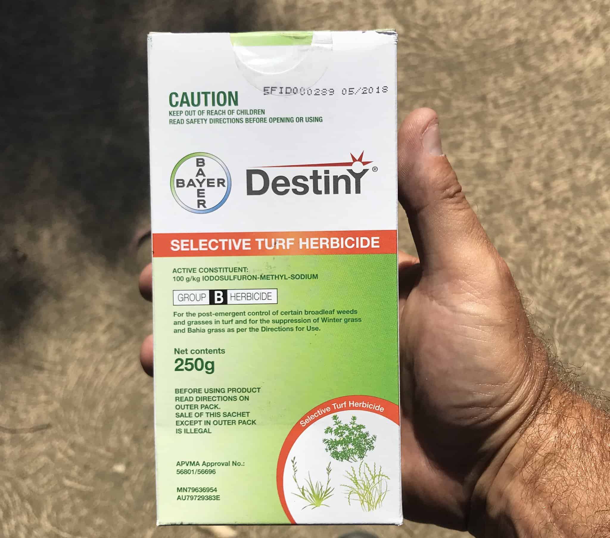 Destiny 250 grams onion grass selective herbicide lawn addicts