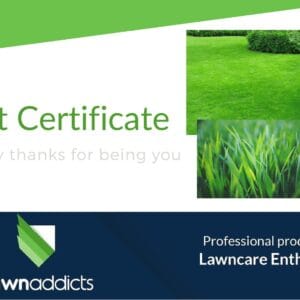 Lawn Addicts gift certificate