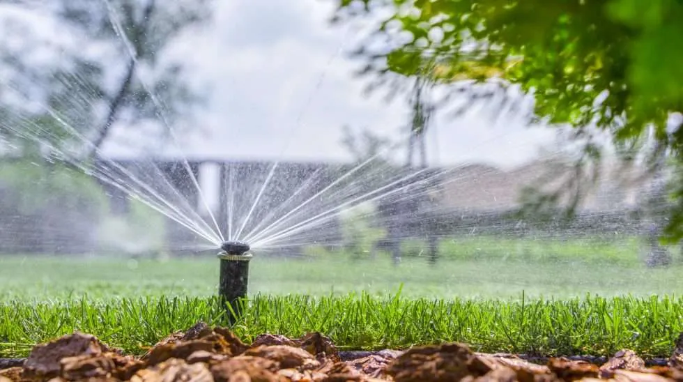 Automatic Irrigation System Irrigate Lawn Time