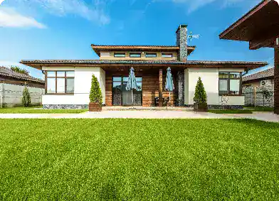 Beautiful Modern House Cement View From Garden 1