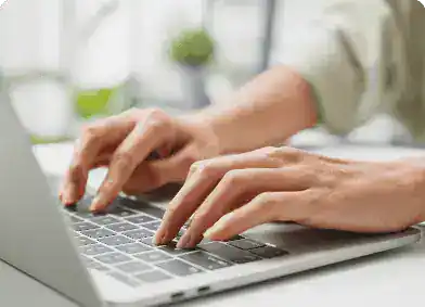 Freelance Young Businesswoman Casual Wear Using Laptop Working Living Room Home